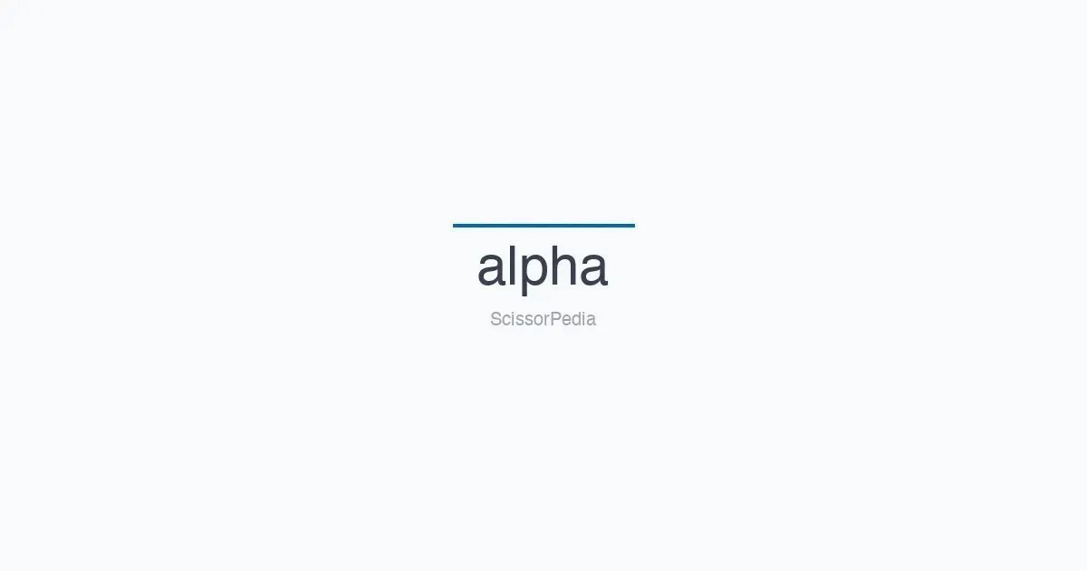 alpha shears