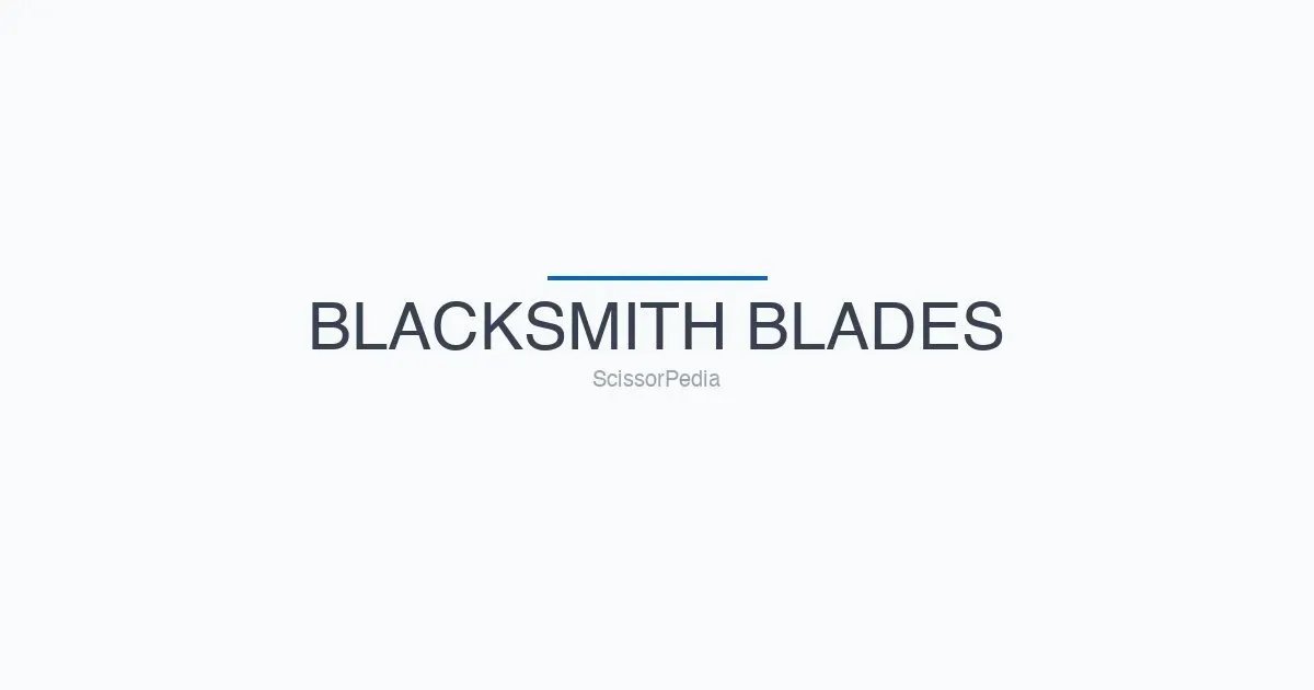 BLACKSMITH BLADES shears