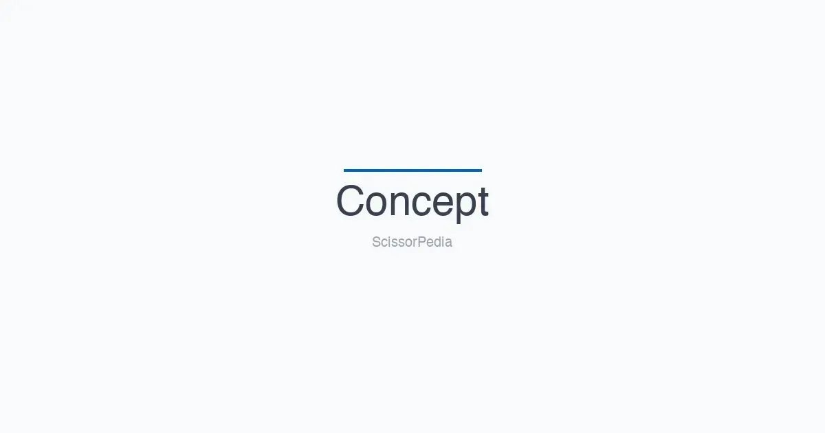 Concept scissors