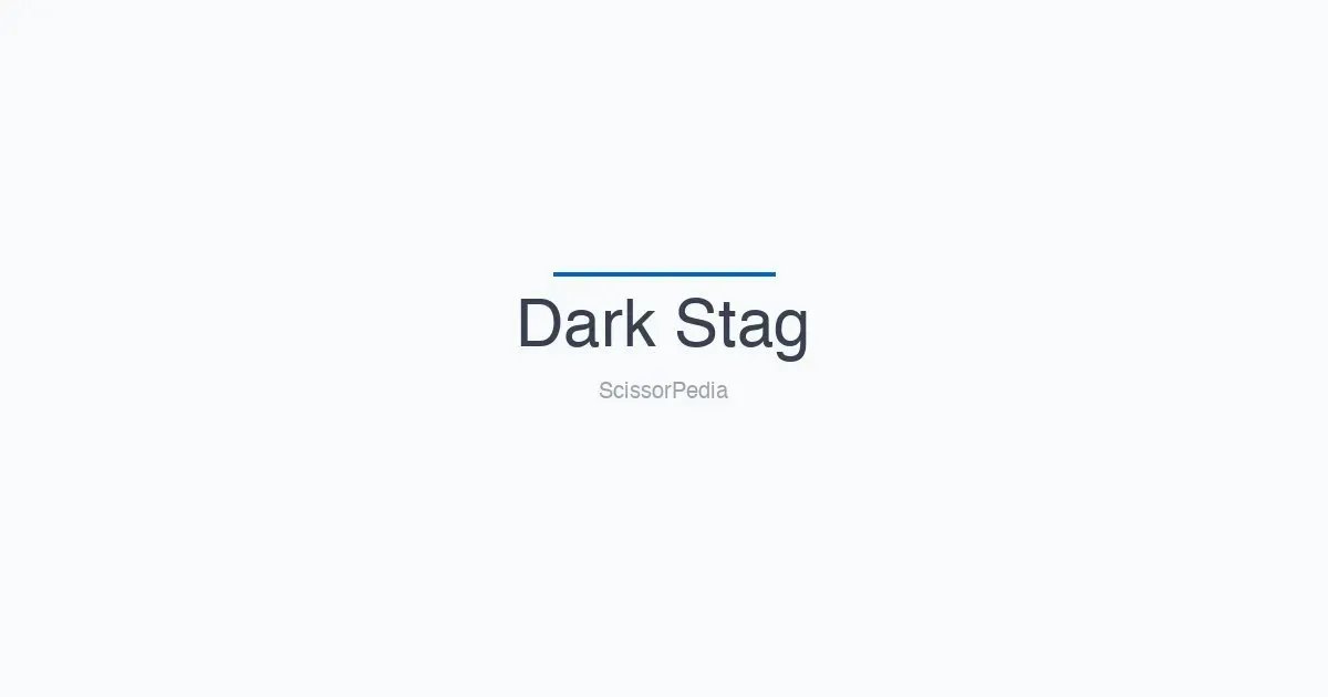 Dark Stag shears