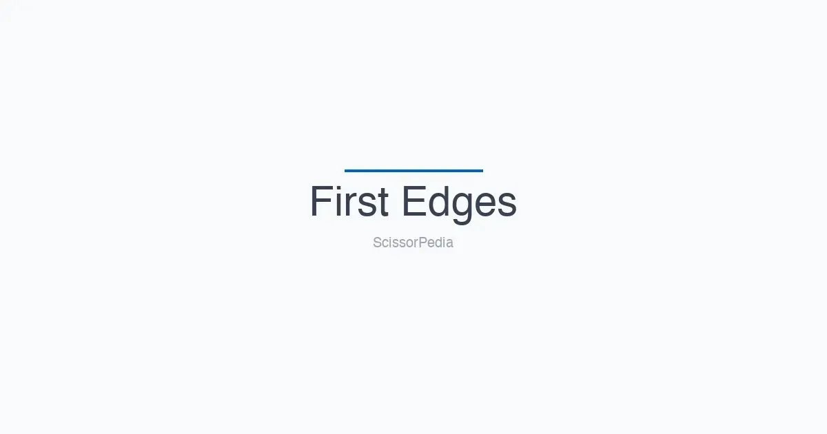 First Edges shears