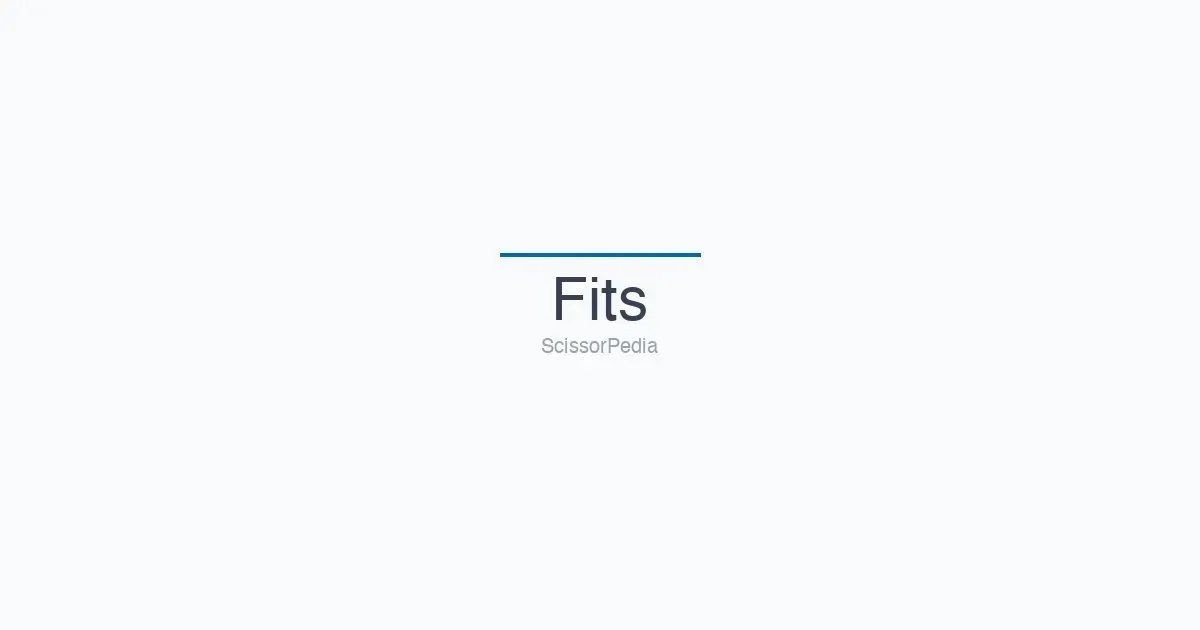 Fits shears