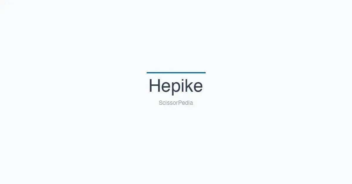 Hepike shears