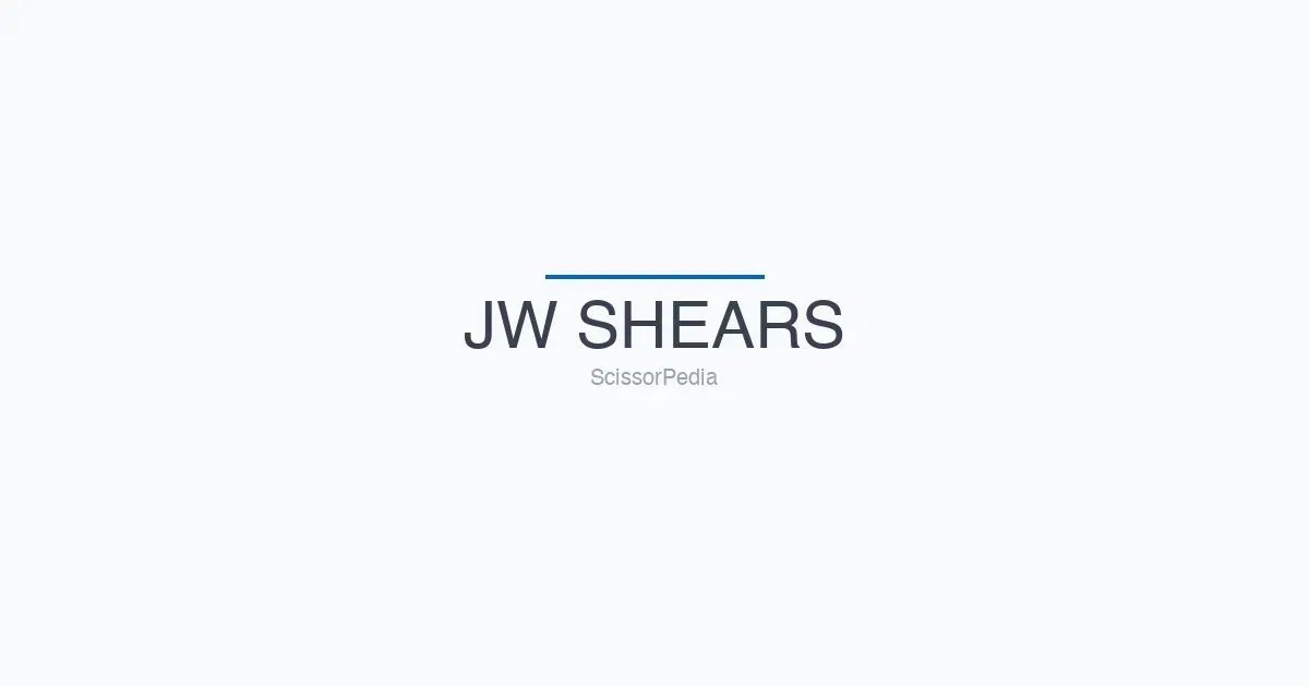 JW SHEARS shears
