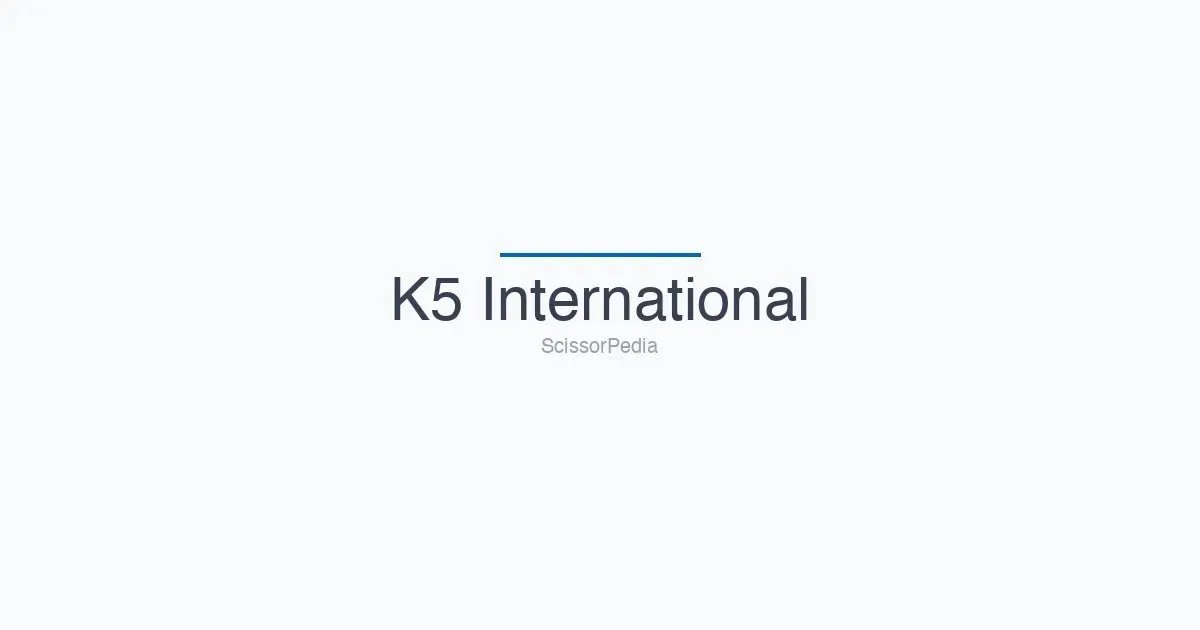 K5 International shears