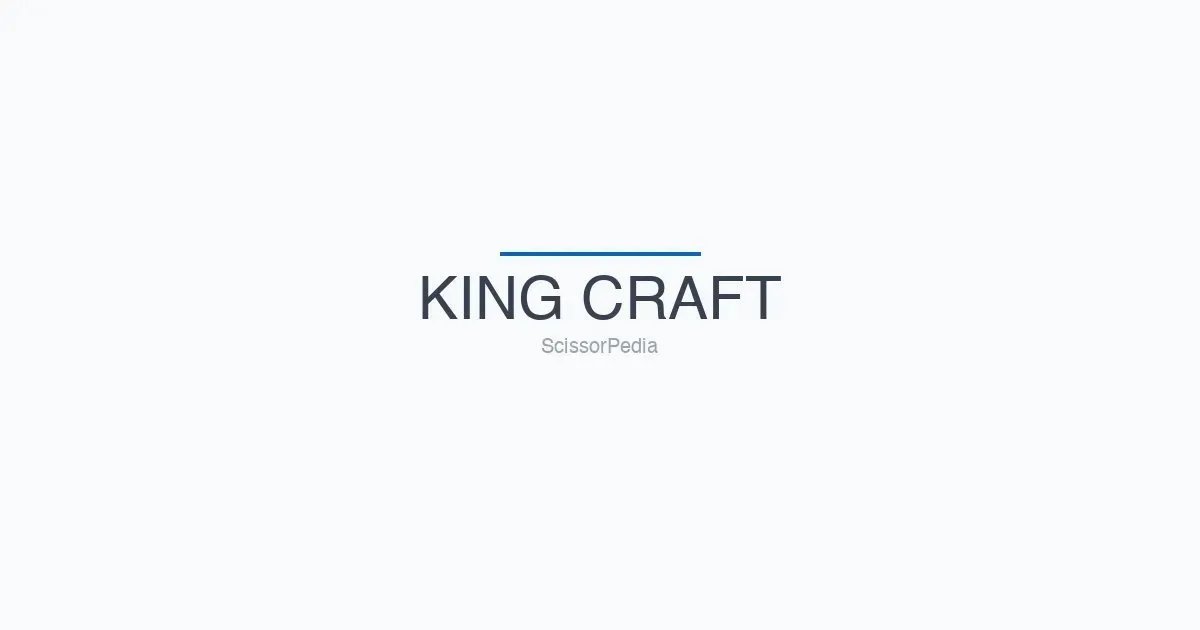 KING CRAFT shears