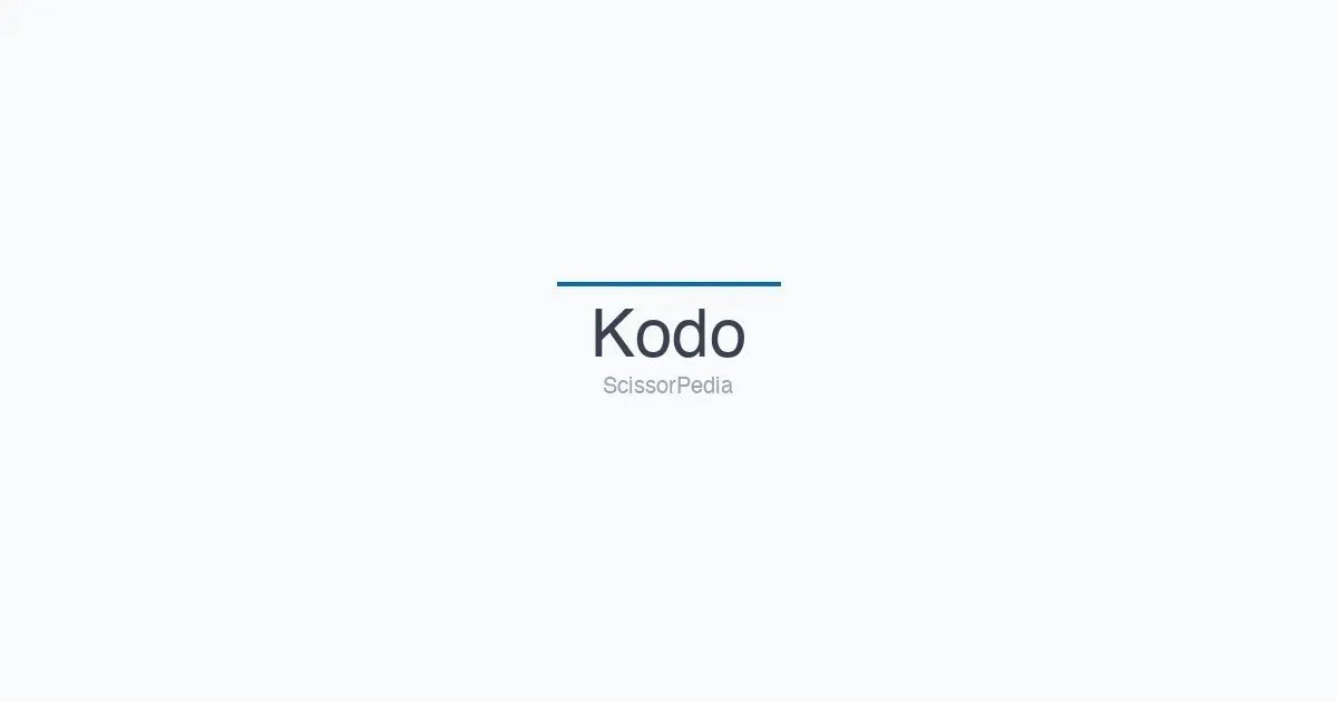 Kodo scissors
