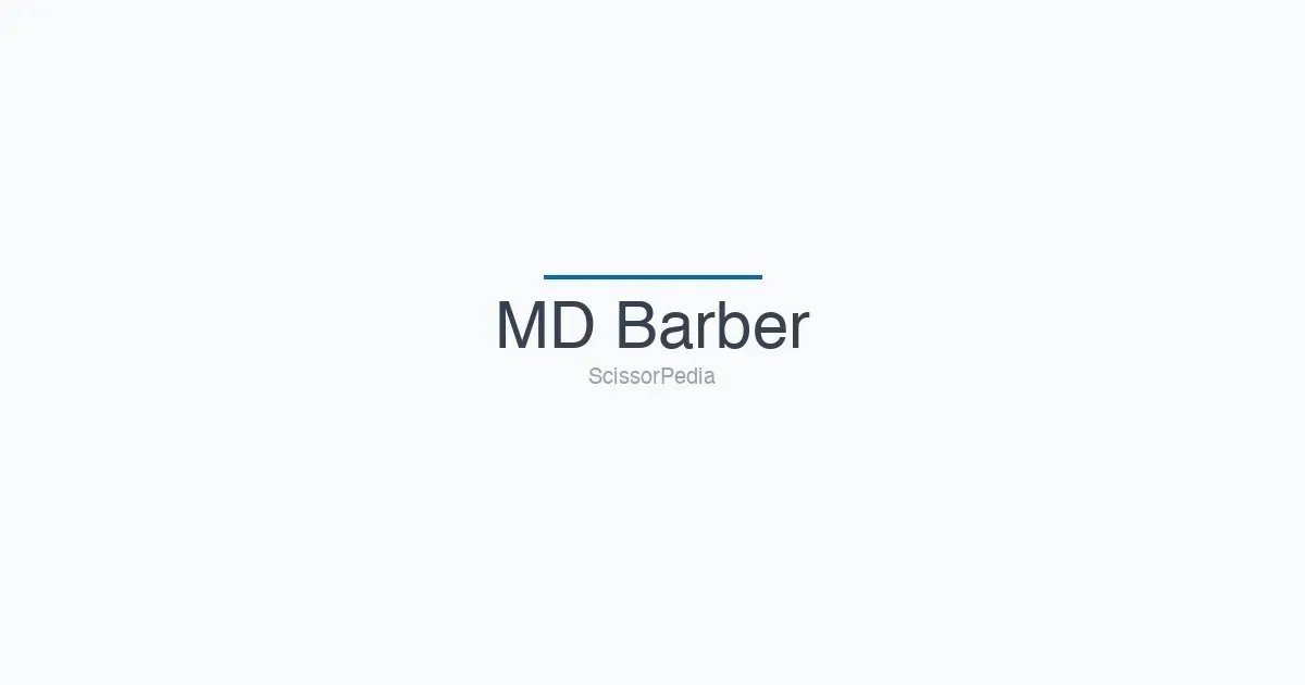 MD Barber shears
