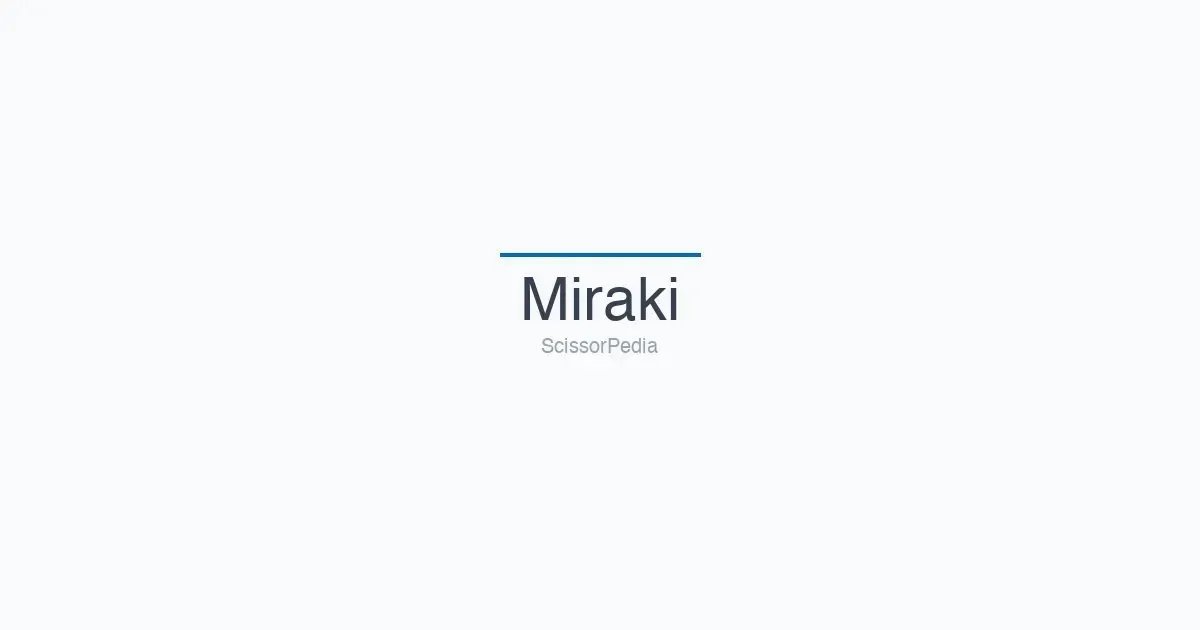 Miraki shears