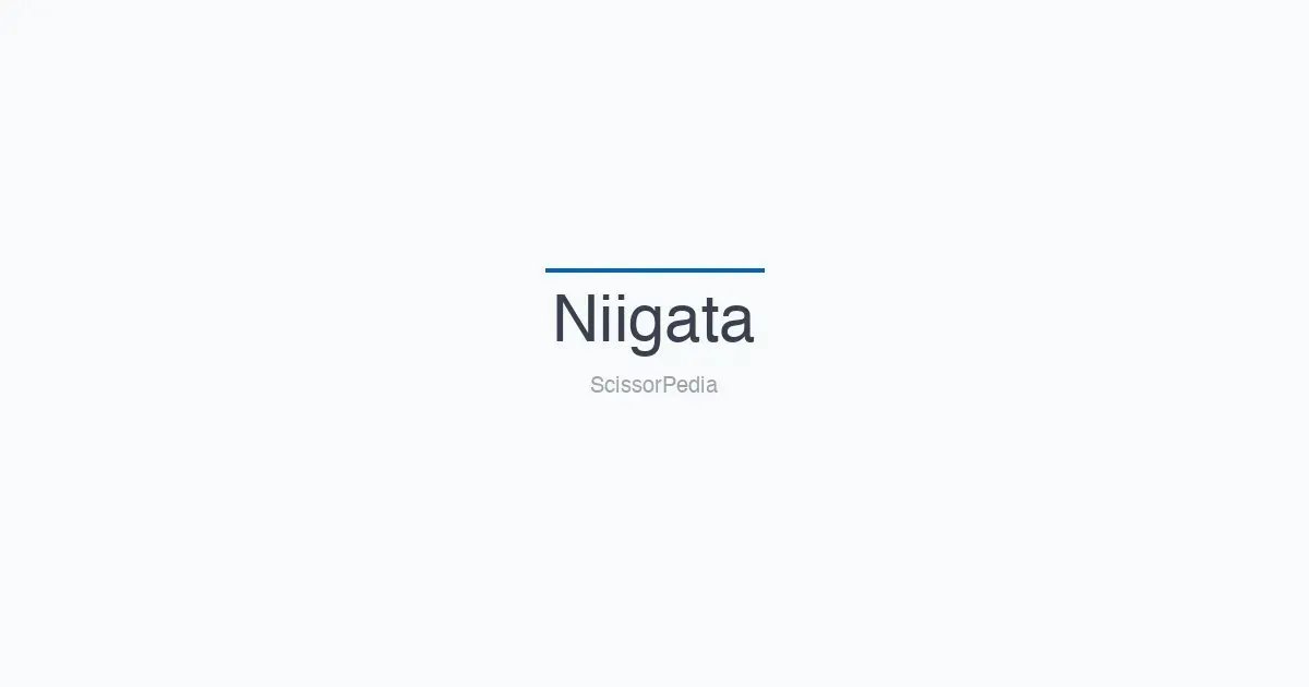 Niigata shears