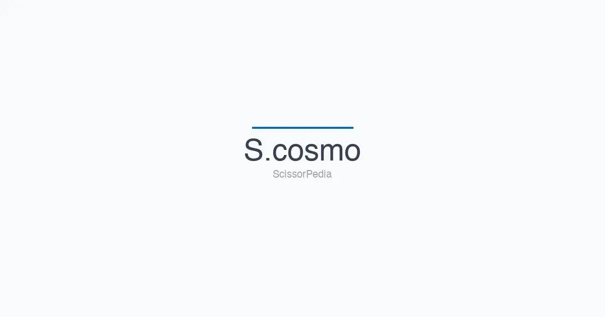 S.cosmo shears