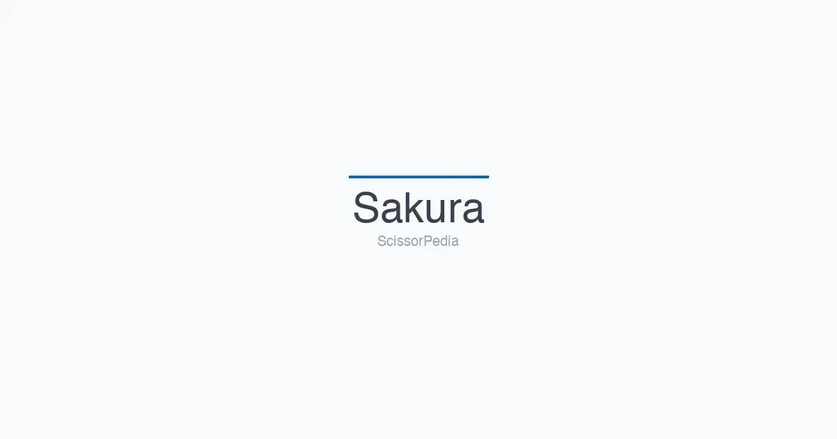 Sakura shears