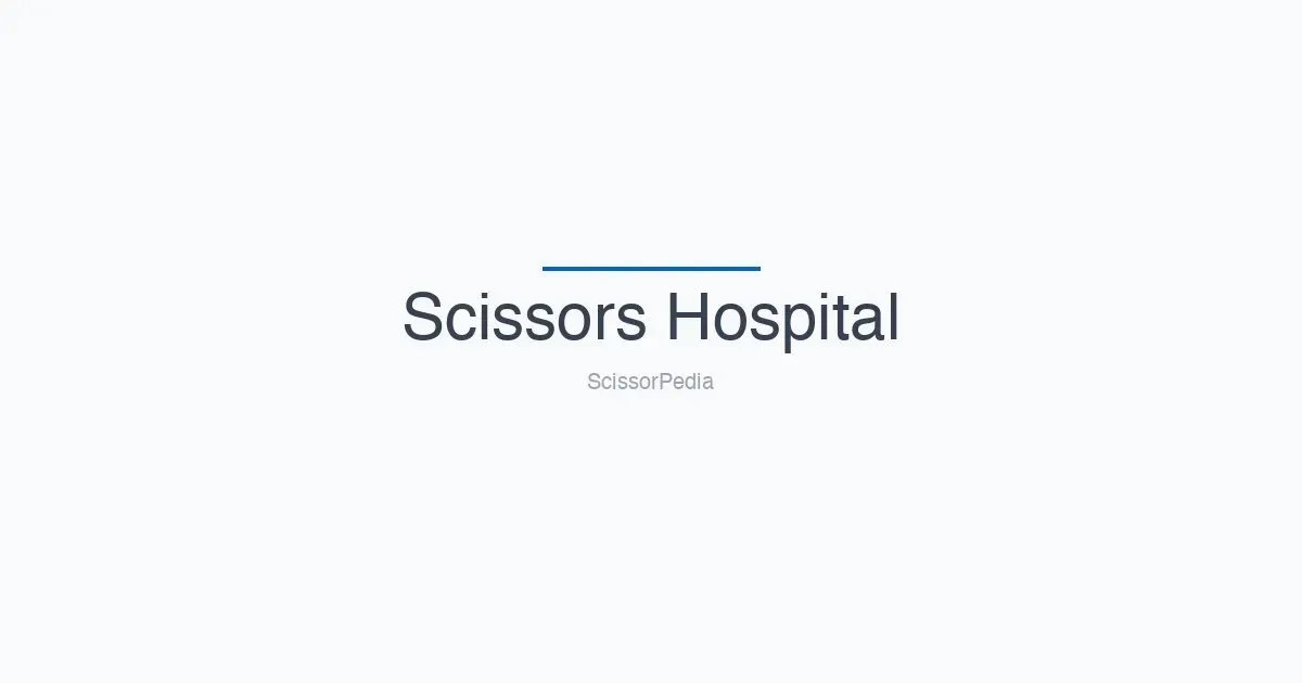 Scissors Hospital shears