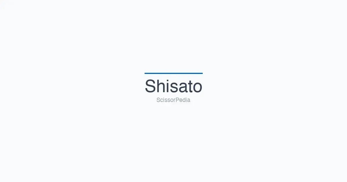 Shisato shears