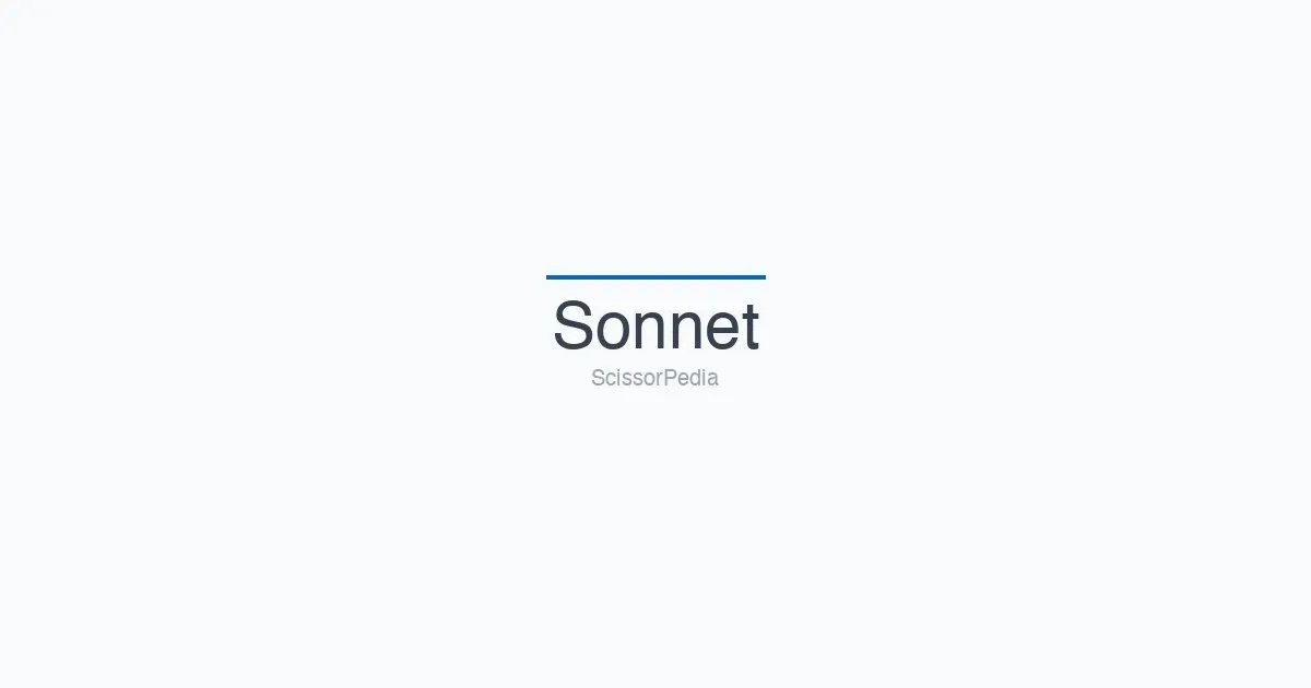 Sonnet shears