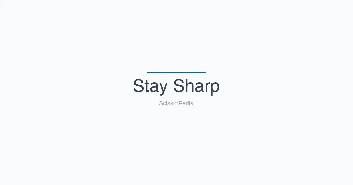 Stay Sharp shears