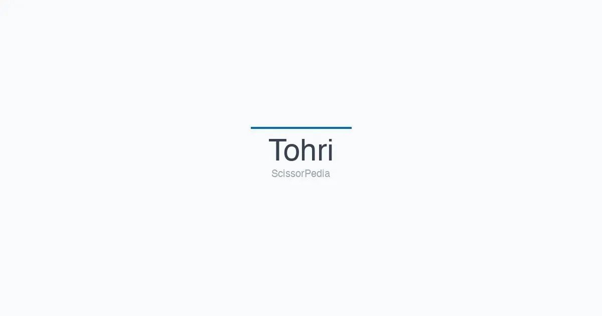 Tohri shears
