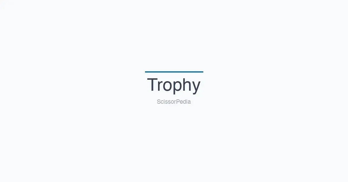 Trophy scissors