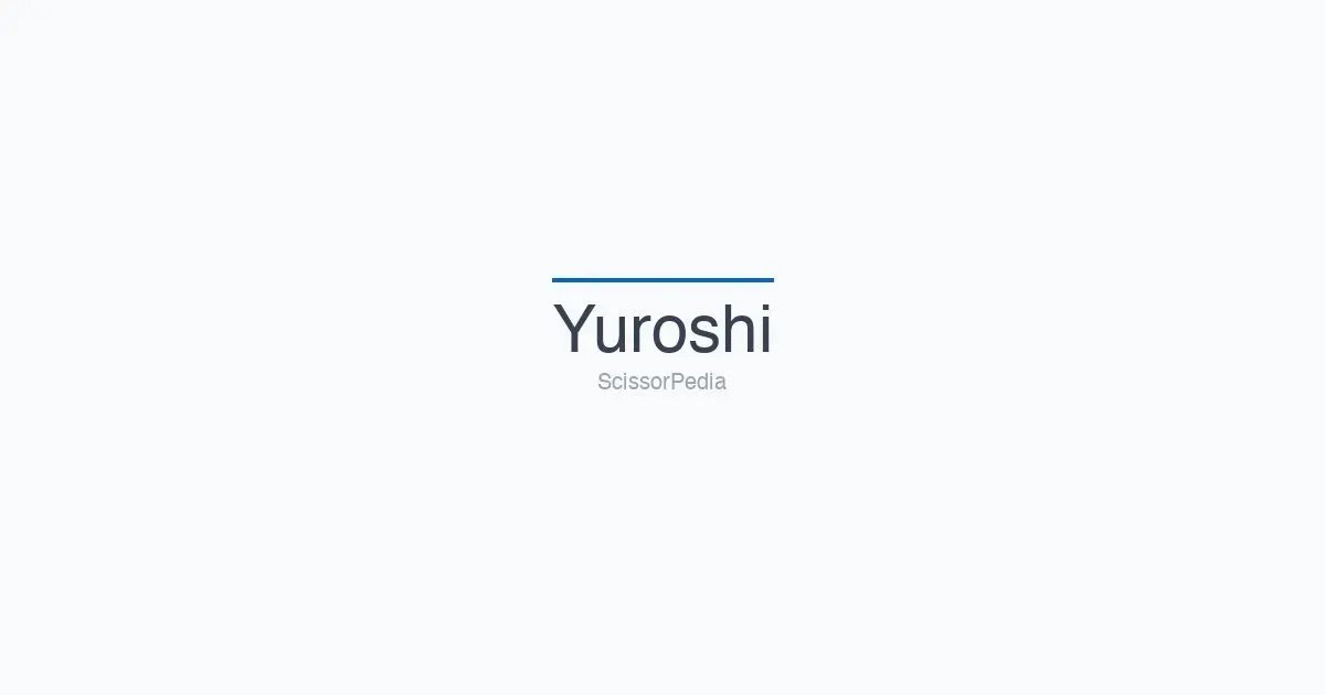 Yuroshi shears